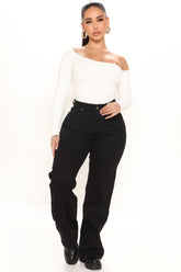 Sweet Love Straight Leg Jeans - Black Ins Street